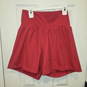 HALARA Women's Vibrant Red Athletic Shorts